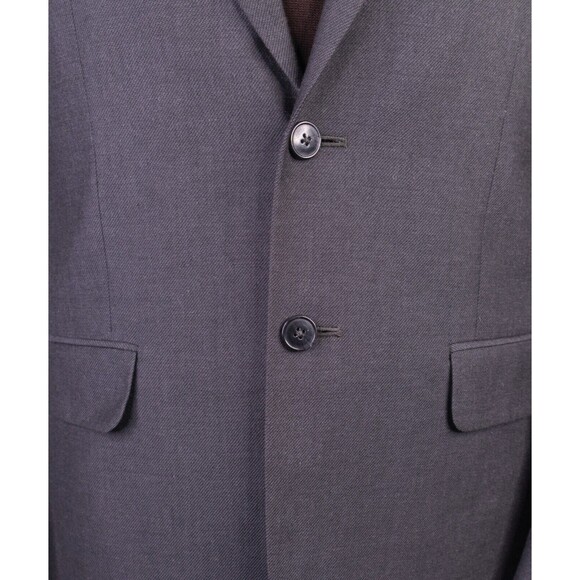 Joseph Jos A. Bank Men's Sz 38R Gray Solid Cotton/Wool Blend 2 Button Slim Fit - Picture 3 of 12